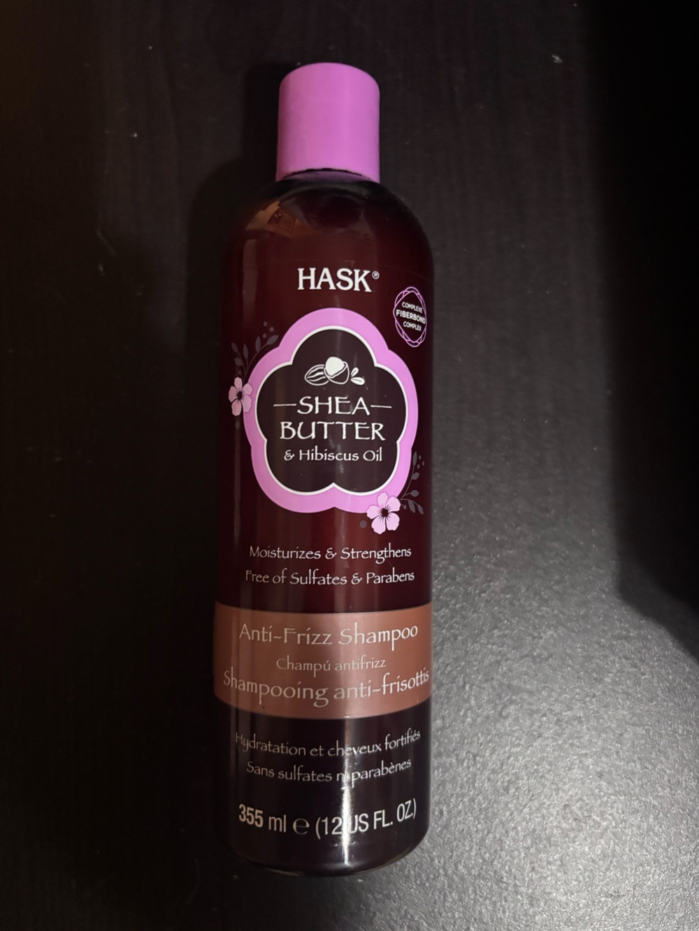 HASK Shea Butter & Hibiscus Oil Anti-Frizz Shampoo - Deep Burgundy